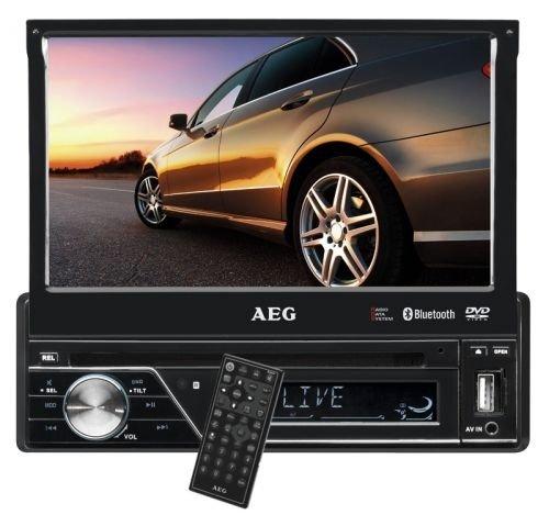 AEG AR 4026 - Radio para coche (DVD/CD, pantalla LCD táctil de 7"/17,5 cm, ranura para tarjetas SD, puerto USB), color negro