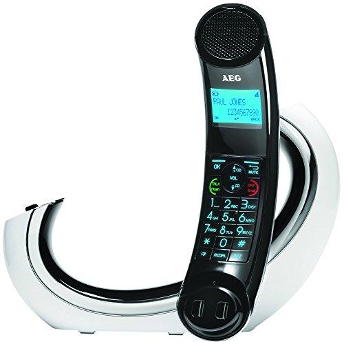 AEG Eclipse 10 - Téléfono inalámbrico Dect, Blanco