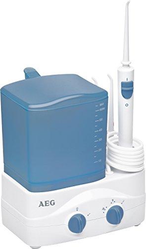AEG MD 5613 - Irrigador dental, 3 niveles de regulación, 46 W, color blanco y azul