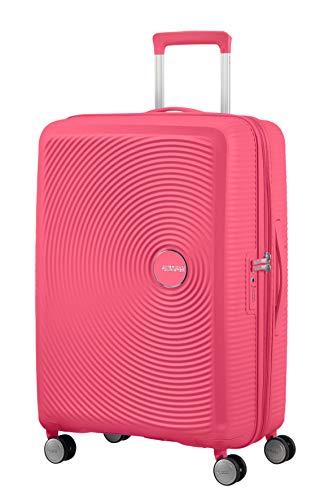 American Tourister Soundbox - Spinner Medium Expandable Maleta, 67 cm, 81 Liters, Rosa (Hot Pink)
