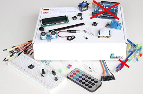 Arduino kit with a lot of pieces - without arduino microcontroller