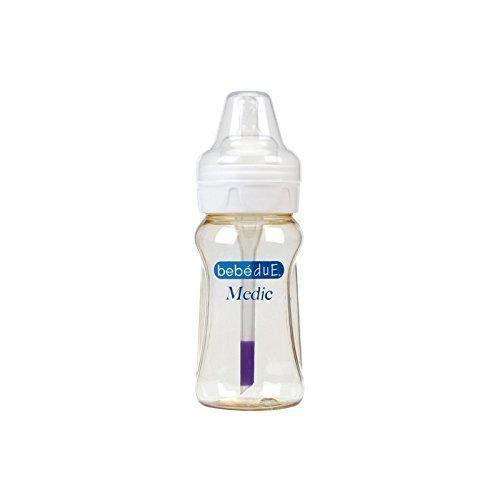 Bebé Due Medic - Biberón anticólicos, 330 ml, 3m+