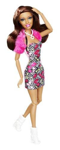 Barbie - Muñeca Fashionistas, Nikki, Color Rosa (Mattel X2275)