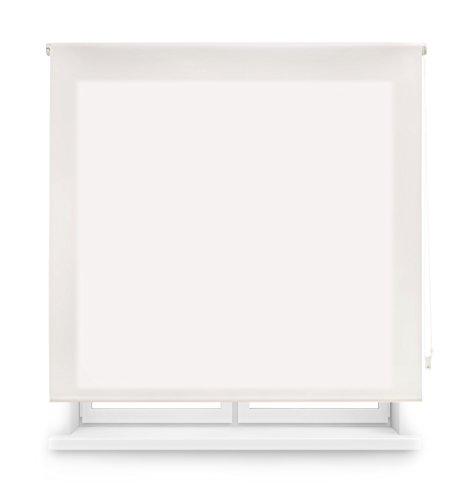 Blindecor Ara Estor enrollable translúcido liso, Blanco Roto, 120 x 175 cm