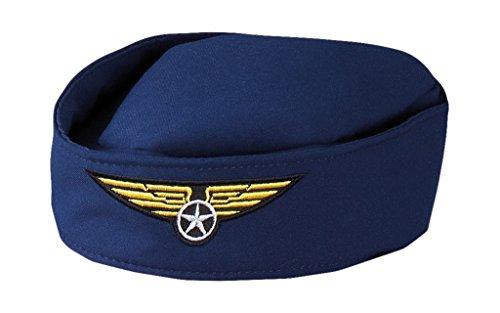 Boland 01356 - adultos sombrero de azafata, tamaño de la unidad, de color azul oscuro