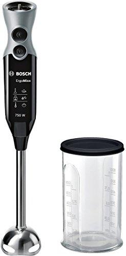 Bosch MSM67110 ErgoMixx Batidora de mano, 750 W, color negro y acero
