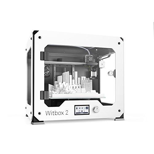 BQ Witbox 2 - Impresora 3D (resolución 20 micras, velocidad 200 mm/s, USB tipo B, tarjeta SD 4 GB, espátula)