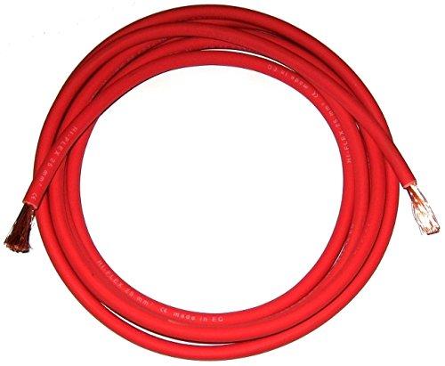 Cable de soldadura de la batería en vivo 175 Amp 16mm Rojo flexible por el metro Mig Tig soldadora de arco