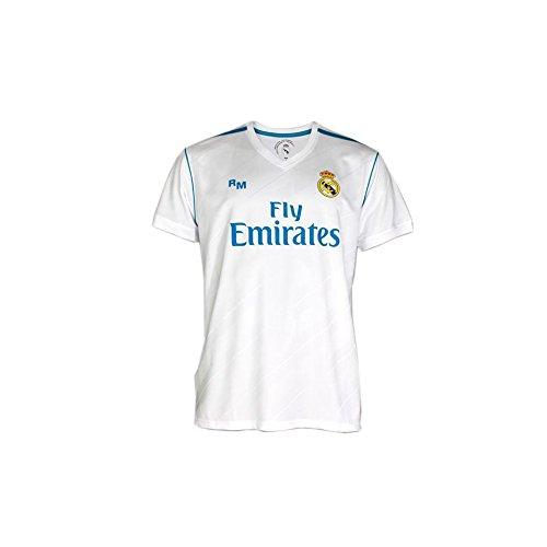 Camiseta 1ª Equipación Replica Oficial REAL MADRID 2017-2018 Dorsal RONALDO - Tallaje ADULTO (XL)