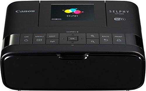 Canon SELPHY CP1200 - Impresora fotográfica (sublimación de tintas, WiFi, USB 2.0, PictBridge), negro
