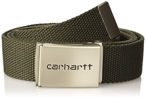 Carhartt Clip Belt Chrome Cinturón, Verde (CYPRESS), Talla única (Talla del fabricante: Taglia unica) Unisex Adulto