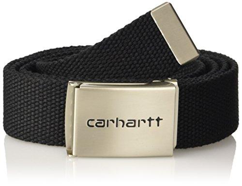 Carhartt Clip Belt Chrome Cinturón, Negro (BLACK), Talla del Fabricante: Taglia Unica Unisex Adulto