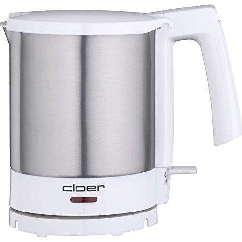 Cloer 4701 - Hervidor de agua de acero inoxidable 230 V, blanco, 155 x 235 x 215 mm