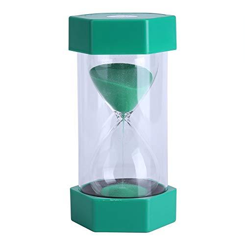 Cristal de arena de vidrio reloj de arena 3/10/20/30/60 Minutos temporizador reloj Home Office Decoración regalo(10 minutes green)