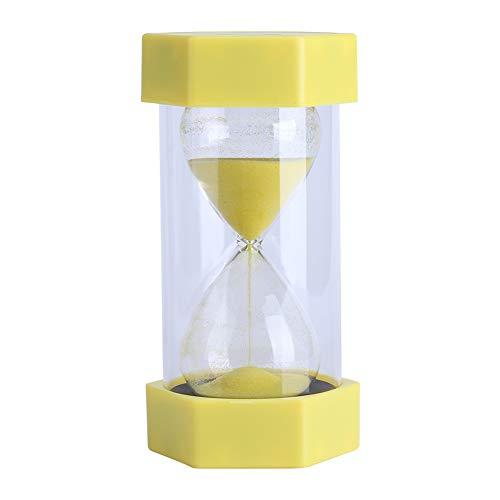 Cristal de arena de vidrio reloj de arena 3/10/20/30/60 Minutos temporizador reloj Home Office Decoración regalo(3 minutes yellow)
