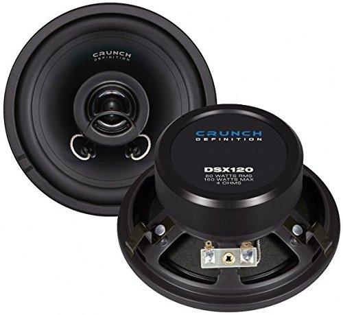 Crunch DSX120 altavoz audio 2-way 160 W Round - Altavoces para coche (2-way, 160 W, 80 W, 4 ?, 120 mm, 55 mm)