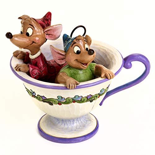 Enesco Disney Tradiciones por Jim Shore Jaq y Gus de Cenicienta Figura de Taza de té té para Dos (4016557)