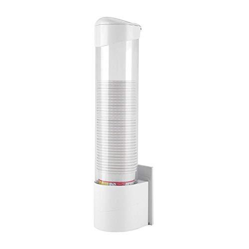 Dispensador de taza de papel antipolvo soporte accesorio de fuente de agua 50 tazas contenedor práctica 38 * 10 cm