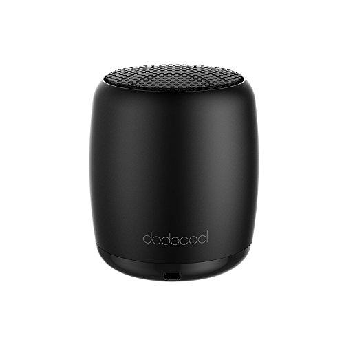 dodocool Mini Altavoz Bluetooth para PC Smartphone, Altavoz Portátil con Función de Mando a Distancia y Manos Libres, Bluetooth Speaker Compatible con iPhone, iPad, Samsung, Nexus, HTC y más, Negro