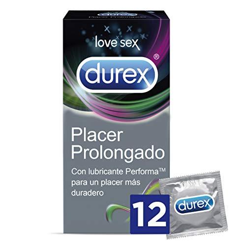 Durex Preservativos Placer Prolongado con Efecto Retardante - Total 12 Condones