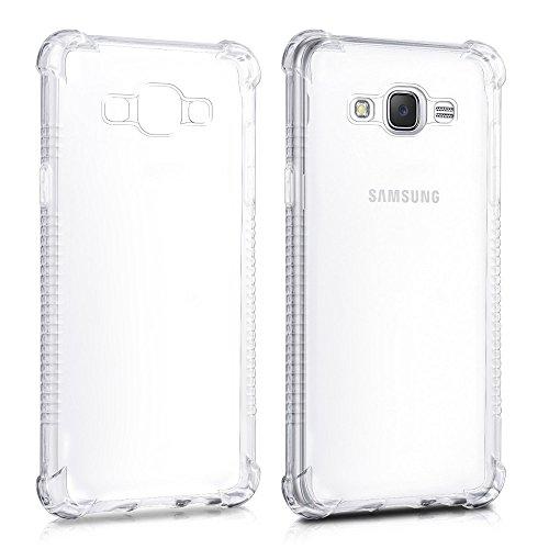 ELECTRÓNICA REY Funda Anti-Shock Gel Transparente para Samsung Galaxy J5 2016, Ultra Fina 0,33mm, Esquinas Reforzadas, Silicona TPU Alta Resistencia