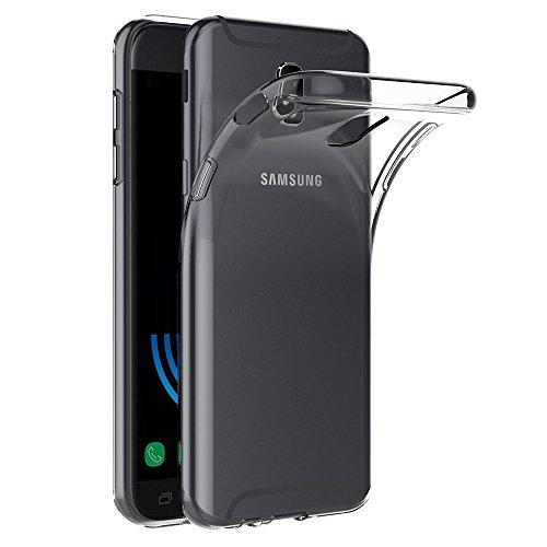 ELECTRÓNICA REY Funda Carcasa Gel Transparente para Samsung Galaxy J5 2017, Ultra Fina 0,33mm, Silicona TPU de Alta Resistencia y Flexibilidad