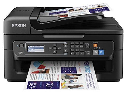 Epson Workforce WF-2630WF - Impresora multifunción de tinta (WiFi, pantalla LCD monocroma retroiluminada de 5,6 cm), color negro, Ya disponible en Amazon Dash Replenishment