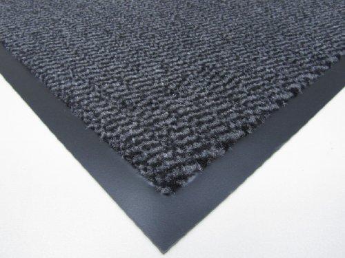 Rugs 4 Home - Felpudo de Goma con Puntos de 40 x 60 cm - Color Gris y Negro