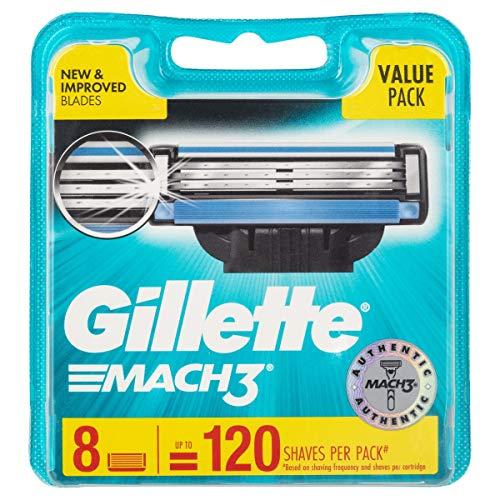 Gillette Mach 3 - Recambios para cuchillas de afeitar (8 unidades)