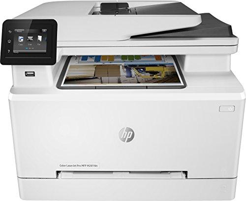 HP Color Laserjet Pro MFP M281fdn - Impresora láser multifunción (LAN, fax, copiar, escanear, Imprimir en Color, 21 ppm), Color Blanco