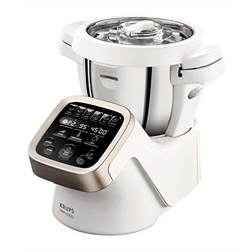 Krups HP5031 Prep & Cook - Robot de cocina multifunción Incluye Accesorios de alta calidad (1550 W y hasta 15.000 U/min) Robot de cocina multifunción blanco