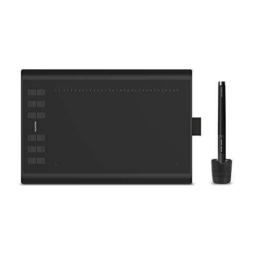 HUION NEW 1060PLUS Tableta Gráfica, 254 x 158 mm, 233RPS, Color Negro