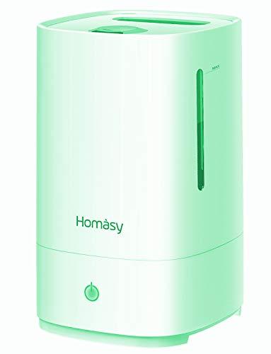Homasy 150ml Difusor de Aroma con Aceites Esenciales de 2 * 5ml, Conjunto de Difusor Humidificador Lámpara de Aroma Eléctrica Ultrasónica con Aceite de Fragancia de Aromaterapia 100% puro,Verde