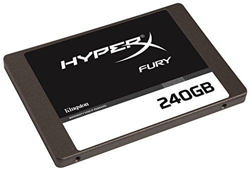 HyperX Fury - Disco Duro Interno Gaming SSD de 240 GB SATA 3, Negro