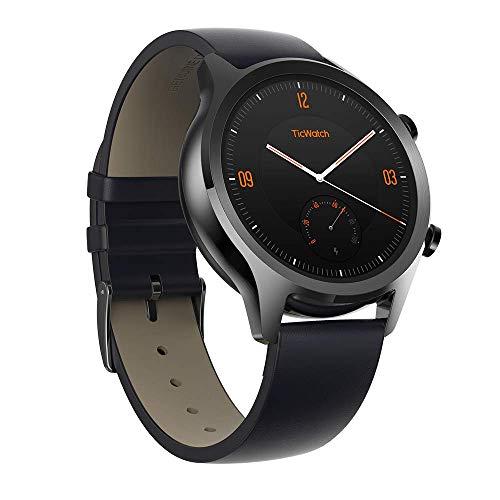 Ticwatch Smartwatch Reloj Inteligente y clásico C2 con Sistema operativo Wear OS de Google, IP68 Resistente al Agua y Sudor, Google Pay, Compatible con iPhone y Android