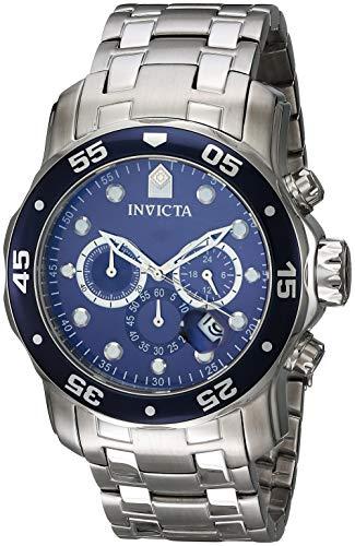 Invicta 0070 Pro Diver - Scuba Reloj para Hombre acero inoxidable Cuarzo Esfera azul