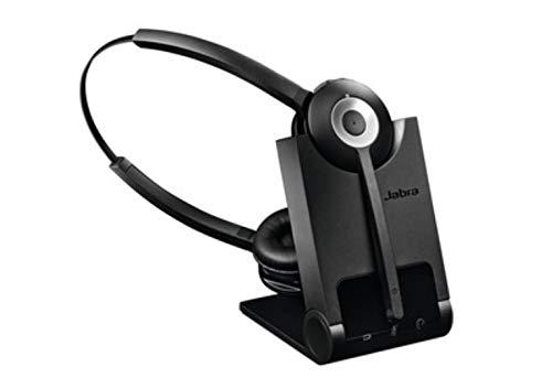 Jabra Pro 920 - Dúo Auricular inalámbrico, con micrófono, tecnología DECT, para teléfono Fijo, Negro