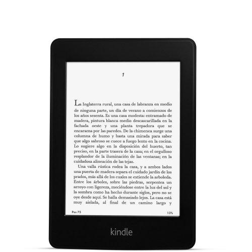 Kindle Paperwhite (6ª generación), pantalla de 6" (15,2 cm) de alta resolución (212 ppp) con luz integrada, wifi + 3G gratis