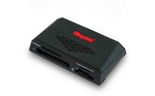 Kingston FCR-HS3 - Lector de Tarjetas de Memoria Externo (USB 3.0, indicador LED), Negro