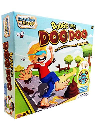 KreativeKraft Dodge The Doo Doo Juego de Mesa para Niños y Adultos con Alfombra Juegos Plastilina Juguete Divertido