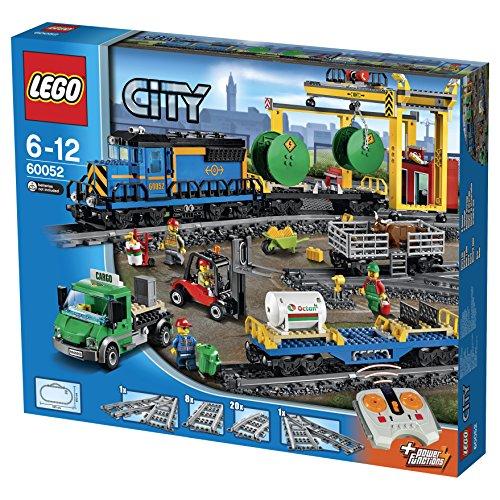 LEGO City - Tren de Mercancías, Set de Contrucción Ferroviario de Juguete (60052)