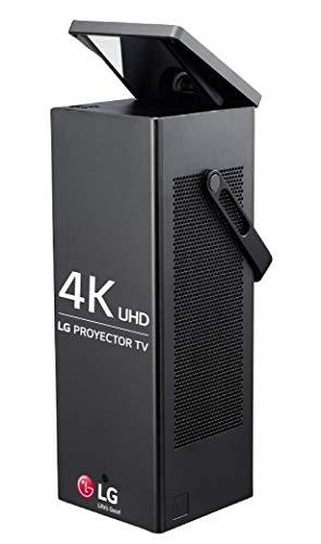 LG CineBeam HU80KS - Proyector 4K UHD con SmartTV webOS 3 5  3840 x 2160 hasta 150   Fuente Láser  2 500 lúmenes  HDMI  USB  Bluetooth Sound  Salida óptica  LAN RJ45  HDR10  Miracast  Color Negro