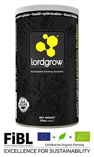 Lordgrow - Fertilizante Biomineral para Cannabis o Huerto Orgánico. Potencia el Crecimiento y Calidad. Certificado para Agricultura Ecológica.