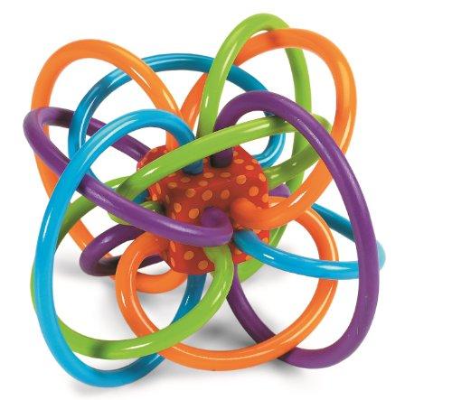 Manhattan Toy Winkel Sonajero y juguete de actividad sensorial mordedor