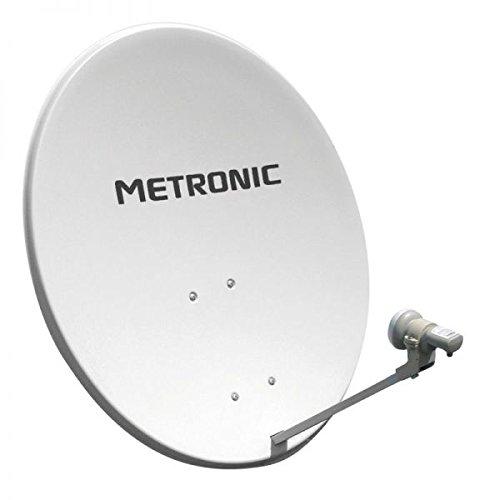 Metronic Universal - Kit de LNB y antena parabólica (digital, inalámbrico), blanco (importado)