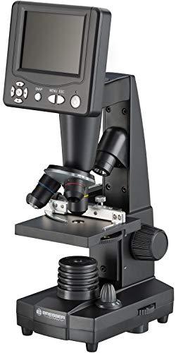 Bresser - Microscopio de enseñanza LCD 8.9cm (3.5") 50x-500x (2000x digital), 5 megapixel