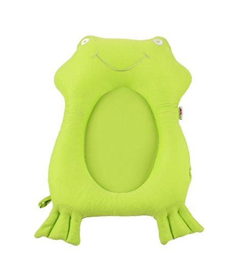 Minene - Bañera para bebés, diseño de rana verde verde