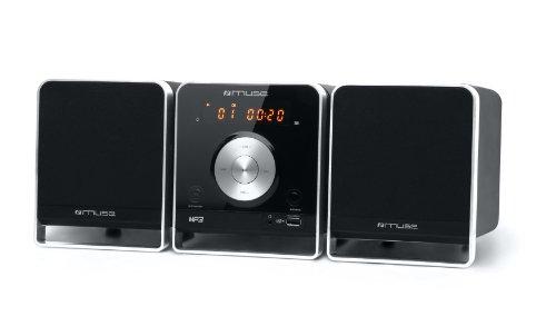 Muse M-36CM - Minicadena (reproductor de CD y MP3, radio FM/PLL, puerto USB, AUX)