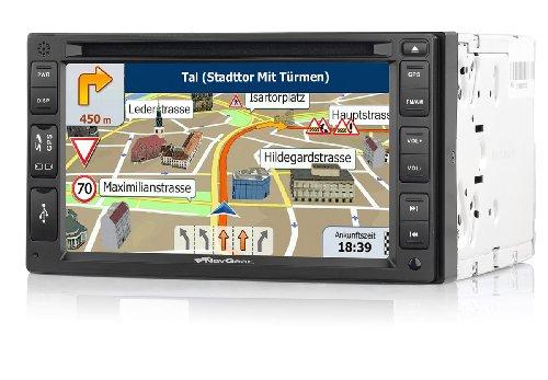 NavGear PX-2857-906 - Navigador para coches de 6" (GPS, radio, CD, ranura para tarjetas MicroSD), negro (importado)