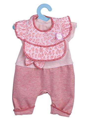 Nenuco - Ropita con percha 35 cm, camisa a rallas rosa y pantalón rosa (Famosa 700012823)